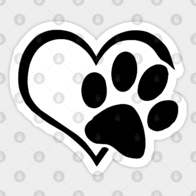 My Valentine Has Paws Sticker by Alexander S.